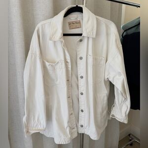 Free People White denim Jacket